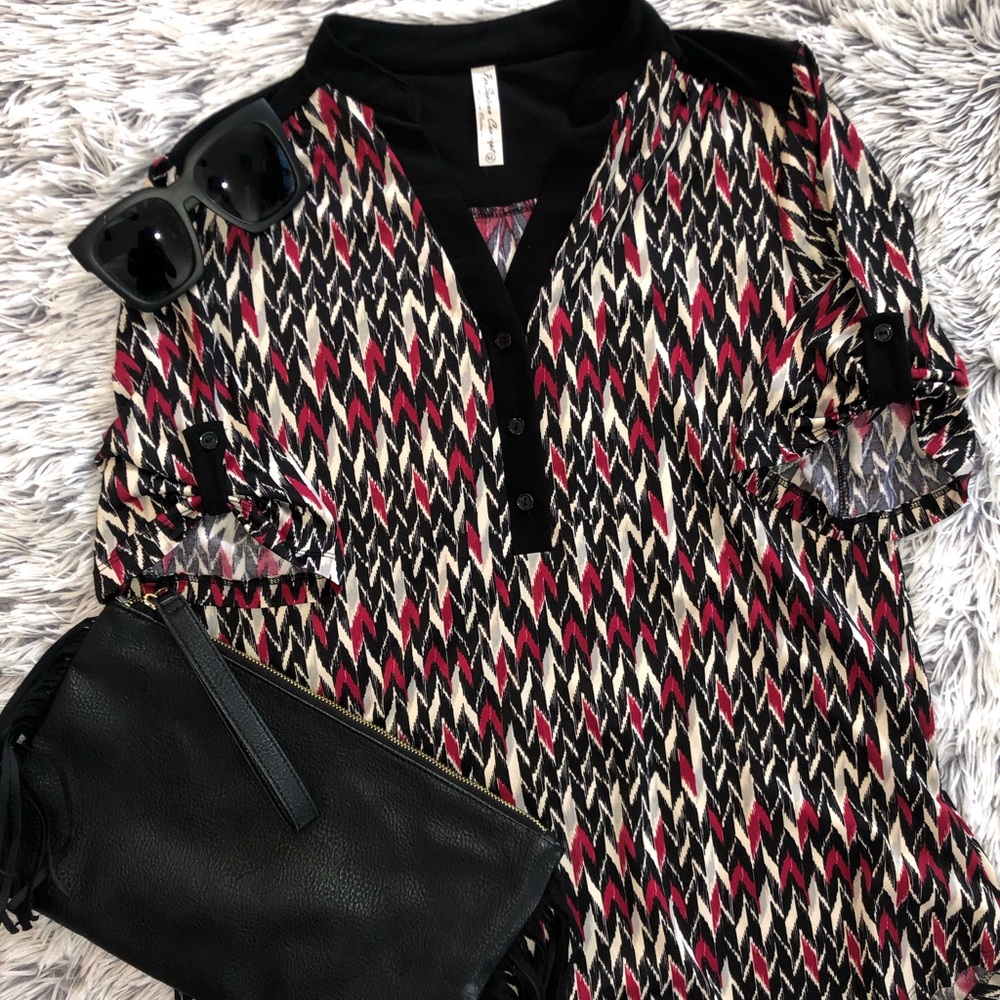 Tunic Style Tribal Top Like New